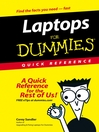 Laptops For Dummies Quick Reference